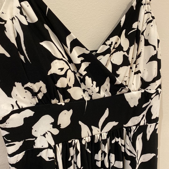Ralph Lauren - Black and White Floral Dress - Picture 3 of 6